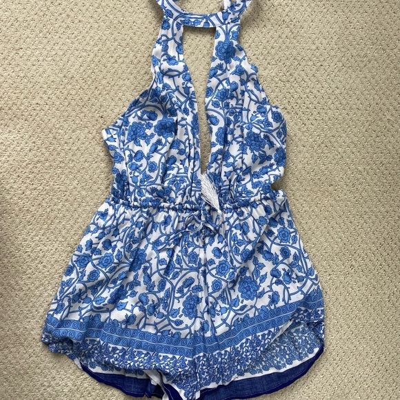 Italian Print Romper - Picture 1 of 4